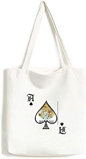 Hong Kong Map Sightseeing China Handbag Craft Poker Spade - Borsa lavabile
