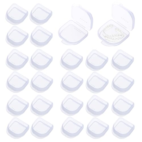 Maoerdental 60PCS Retainer Case with Vent Holes,Denture case Retainer Box