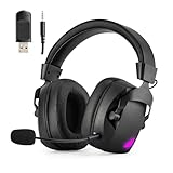 KCB Audifonos Gamer,Audifonos Diadema Ajustable,Audifonos Alambrico,con Iluminación RGB y Micrófono Desmontable,Bluetooth...