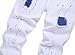 QIMYUM Mens Ripped Jeans, Distressed Destroyed Slim Fit Straight Leg Denim Pants (32, White041)