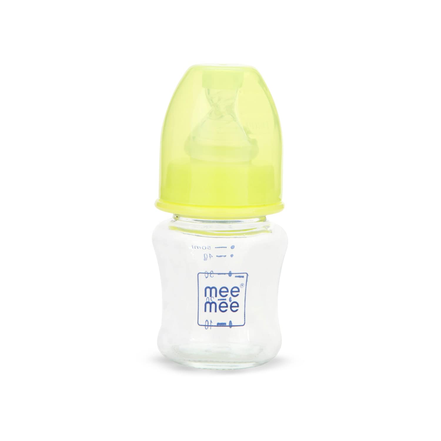 Mee Mee Premium Glass Feeding Bottle, Green