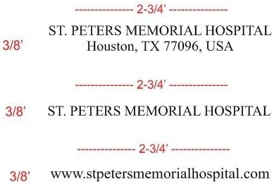 Miniatura 2 de Sello autoentintado personalizado 4916 con texto de personalización de 1 o 2 líneas, 38" x 2-34"