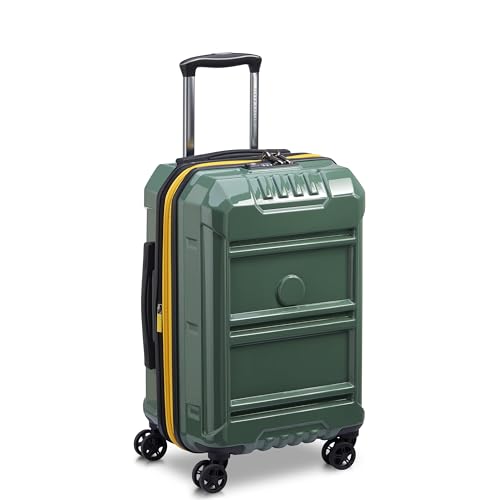 DELSEY PARIS Rempart Hardside - Valigia espandibile con ruote girevoli, Verde militare, 19" Carry-On, Robusto DELSEY PARIS Rempart Hardside - Valigia espandibile con ruote girevoli, Verde militare, 19" Carry-On, Robusto