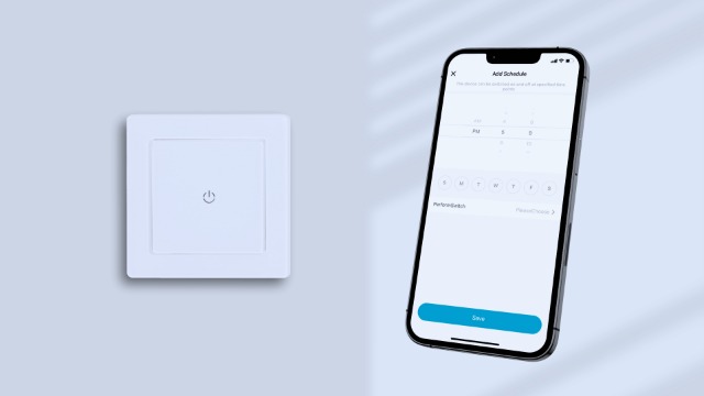 SMARTERCURRY WLAN Rollladenschalter Dual-Band (5GHz/2.4GHz), [6 Gen] Jalousien Schalter benötigt Nullleiter, Rollladensteuerung kompatibel mit Echo Alexa/Google, 80x80mm, 1 Stück