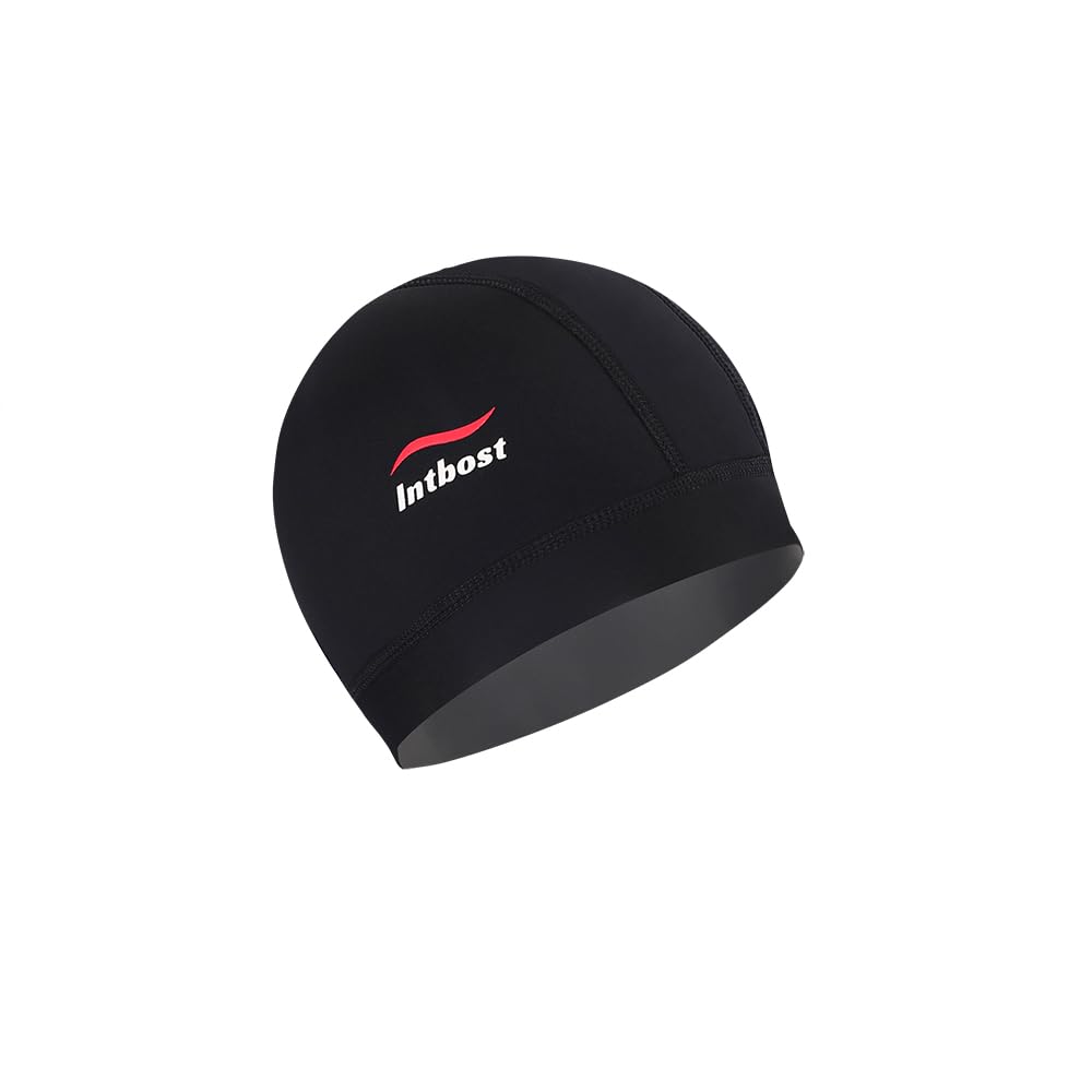 Intbost 3mm Diving Hood Neoprene Wetsuit Beanie Winter Hat for Men Women Keep Warm Stretchy Wetsuit Cap (Black, L/XL)