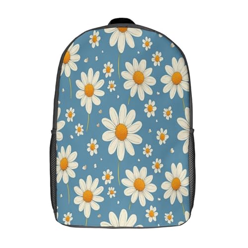 Sac à dos école deux compartiments motif fleur pour lunchbag et bouteille enfant