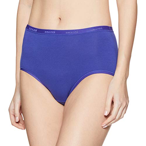 Image of Amante Solid Cotton Full Brief Panty Pack(Pack of 3)