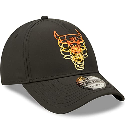 New Era Stack Logo casquette 9Forty Chibul noire avec couronne structurée rigide