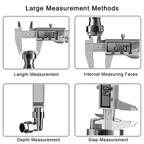 Caliper numérique Vernier antierreur de lecture 0-150mm écran LCD géant en acier solide