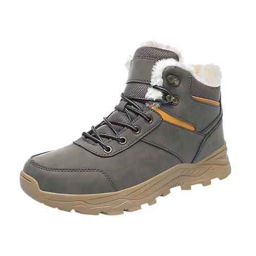 Zapatos de paseo altos a la moda otoño e invierno, botas cómodas y cálidas Jardines 37, gris, 42 EU