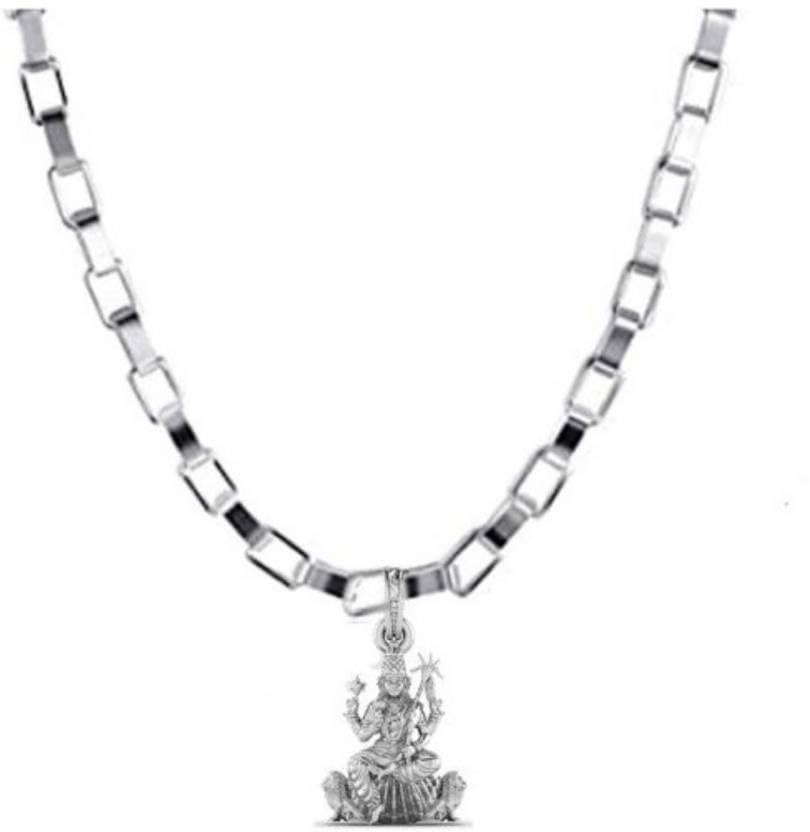 Pendentif déesse Maa Kamakshii Mtrolls en argent sterling 925 de taille petite avec chaîne 55cm