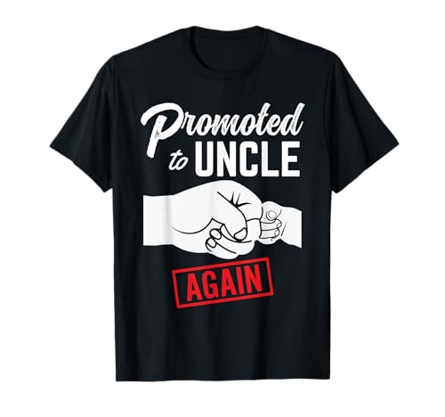 Promoted to Uncle Again Est. 2027 2nd Baby Announcement Men T-Shirt