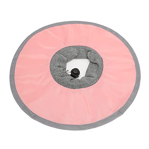 Dioche Adjustable Cat Recovery Collar Light Blue Pet Elizabeth Collar Post Surgery Protective AntiLicking Medium Size (M)