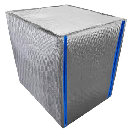 REKUBIK IBC Thermohaube mit Reißverschluss Hitze- & Frostschutz Größe 1000l IBC (120x100x116cm)