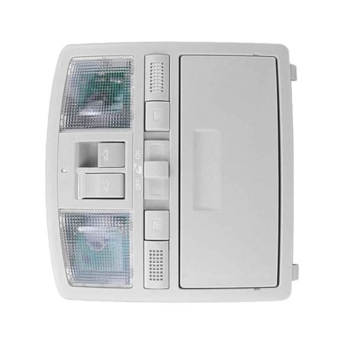Console aérienne grise avec éclairage vers le bas et commande toit ouvrant 6 - 7