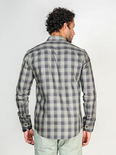 Image of Allen Cooper Checks Shirts for Men - 100% Cotton Comfort Fit Casual and Formal Shirt - Breathable, Soft, Classic Style (Multiple Colors)