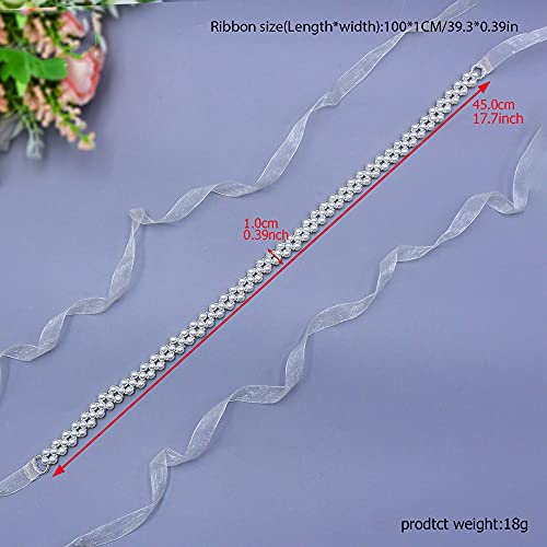 Bridal Belt Wedding Dress Belt with Crystal Wedding Sash for Wedding Dress Accessories4