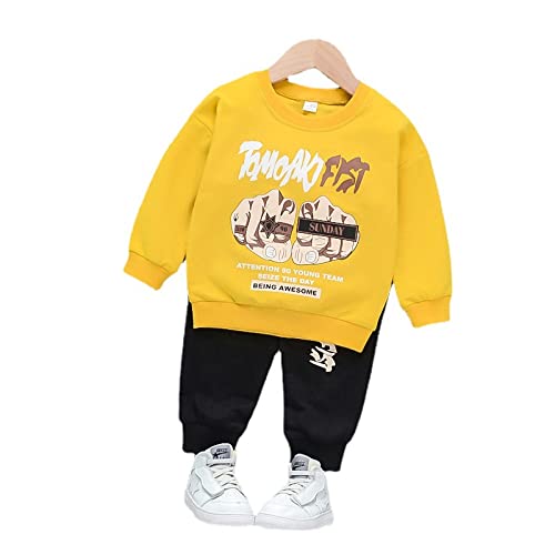 Googo GaagaGoogogaaga Boy's Cotton Printed Sweatshirt with Pant in Grey Color Baby Boys Clothing Set