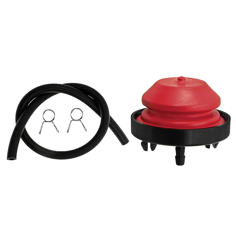 Bombilla de imprimación para soplador de nieve, bombilla de imprimación de carburador con tuberías, repuesto de carburador compatible con motor Tecumseh AV520 HMSK100 HMSK105 HMSK110