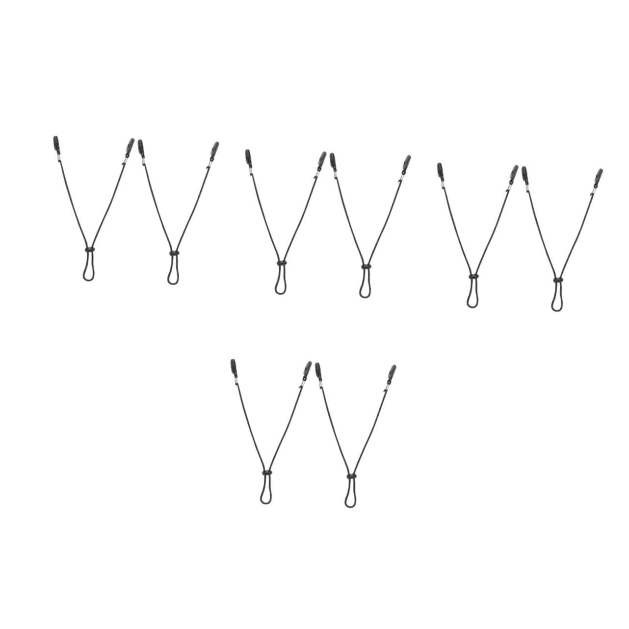 VALICLUD 8pcs Adjustable Windproof Hat Strap Clips for Travel Fishing Golfing -Lost Retainers for Outdoor Activities Comfortable Adjustable Design