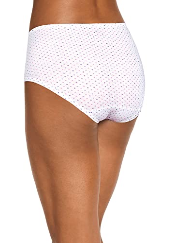 Jockey Women's Underwear Elance Brief - 3 Pack, Digital Lavender/Dream Dot Purple/Leaf Dance Purple, 7 #TOP2