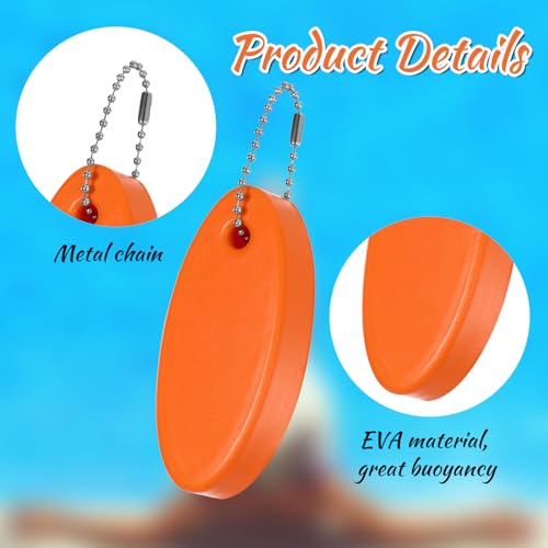 Image of Apausvcm 3 Pcs Foam Floating Keychain, Floating Boat Keychain Waterproof Surfboard Key Ring for Kayak Sailing Swiming