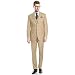 Mens 2 Button 3 Piece Modern Fit Blazer/Jacket Flat-Front Pants by Taheri