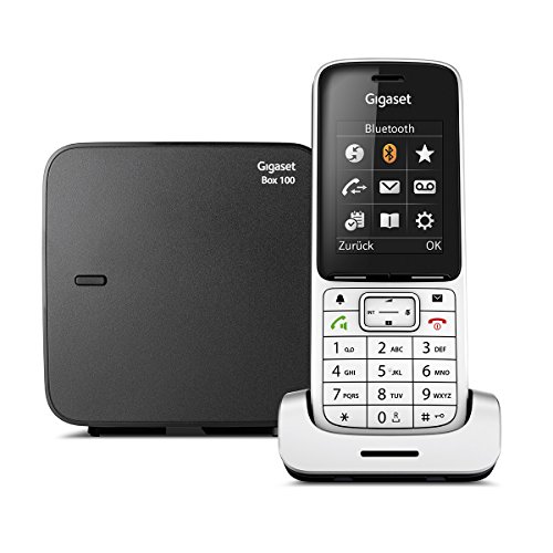 SL450 Telefon - Schnurlostelefon / Mobilteil - mit Farbdisplay - Freisprechen - Design Telefon / schnurloses Telefon - platin schwarz