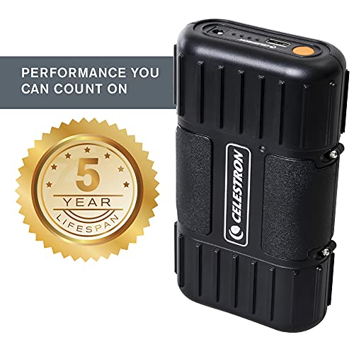 41jvKt+nDVS Celestron - PowerTank Lithium LT Telescope Battery – Rechargeable Portable 12V Power Supply for Computerized Telescopes - 8 hour capacity/73.3 Wh - 1 USB Ports - Image 7