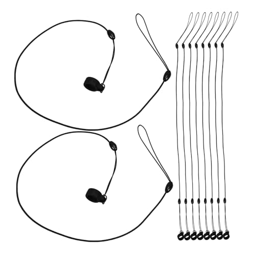 SEWACC 10pcs Signature Pen Ropes Anti-Lost Lanyards Stretch Cords Elastic Rope