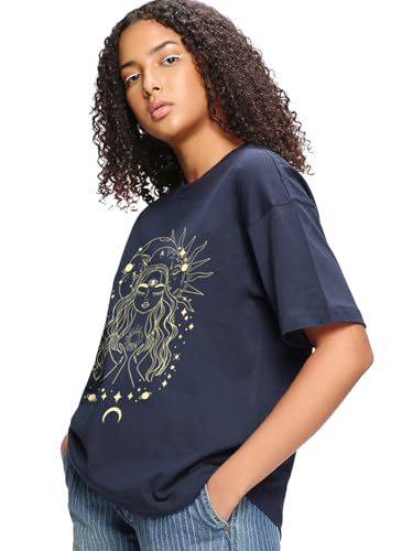 Bewakoof Women's Graphic Oversized Fit T-Shirt