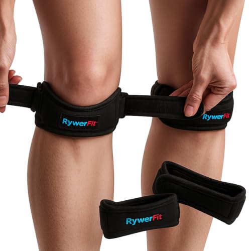 RYWERCO® 2 Cintas Rotulianas Ajustables | Rodilleras Rotulianas Estabilizadoras Para Menisco | Cinta Rodilla Para Alivio Tendinitis Y Condromalacia