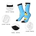 XZDZDX Flag of Saint Lucia Polyester Mid-Calf Socks 2 Black-1 for Unisex - Skin-Friendly Elastic Fashion Crew Socks