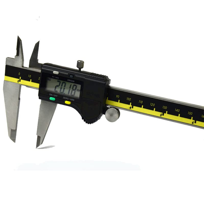 Calibres Digitales Vernier 1 unids 150 mm 200 mm 300 mm Modo de Origen Calibrador Digital Acero Inoxidable Vernier ELECTRONAL Caliper Caliper MICROMETO + Caja (Color : 0-150mm 6inch)