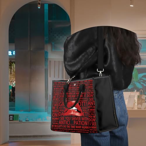 Bolso tote VAMSII Rocky Horror Lips miniatura 3