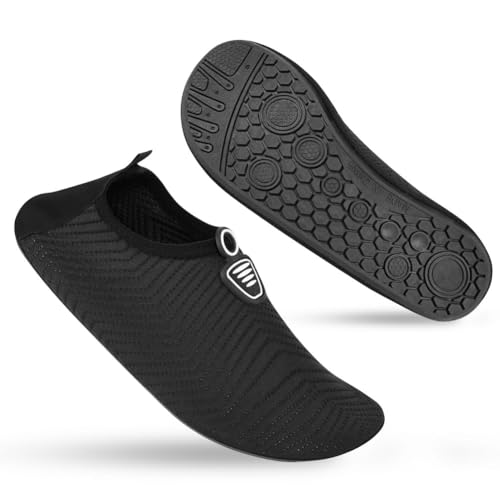 AOOSA Chaussures Aquatiques Homme Femme, Chaussure de Plage, Chaussure de Natation, Chaussures de Sports Nautiques, Respirant, Séchage Rapide, pour Surf,...