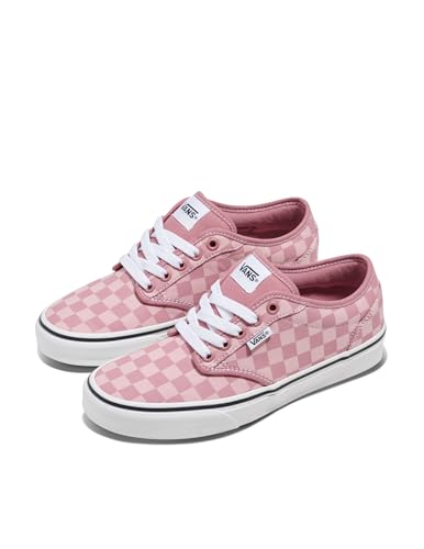 Image of Vans Women's Atwood Shoe, Tonal Check Rose, 8 | Casual Shoes