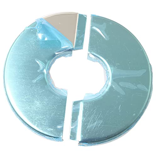Image of 2pcs Wall Split Flange, Stainless Steel Round Escutcheon Plate Wall-mounted Water Pipe Cover Accessories for 41mm Diameter Pipe