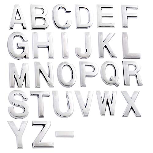 2.75 Inch Adhesive House Numbers, Mailbox Numbers, Street Door Numbers, Self-Stick Address Signs for Apartments, Double Silver Horizontal Symbol - Thumbnail 2