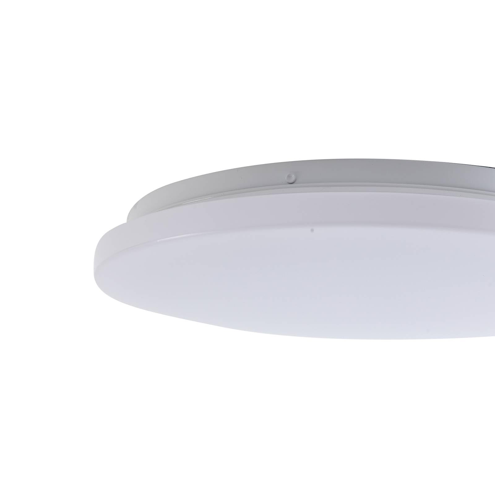 Lindby LED Deckenleuchten Kirkola mit Bewegungsmelder (spritzwassergeschützt in Weiß (1 flammig,) - Außenleuchte für Garten Terasse Balkon & Haus Deckenleuchte