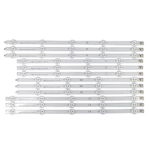 Bandes de rétroéclairage LED Evazory 12 PIÈCES pour 47LN 47LA620S 47LN5400 6916L-1174A 6916L-1175A 6916L-1176A 6916L-1177A Cover