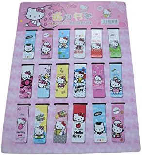 Fat-catz-copy-catz® 2X Novelty Cute Hello Kitty Japanese Design Magnetic Bookmark Page Markers