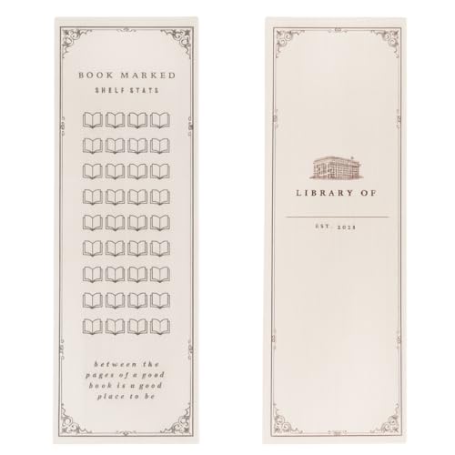 Shelf Stats Reading Tracker Bookmark – Color-in Progress + Library