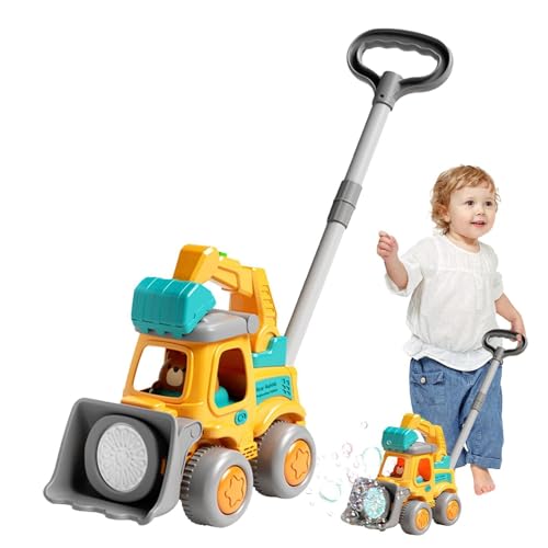 Bubble Maker- Bulldozer Design | Toy Car Bulldozer Bubble Machine Automatic | Walking B?ubble Toy Educational Toys Foam Maker Wi