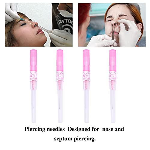 15Pcs Mixed Catheter Piercing Needles,14G 16 18G 20G 22G Disposable Stainless Steel Needles Piercing For Belly Navel Lip Eyebrow Navel Earrings Piercing #TOP5