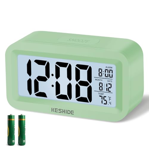 Image of Travel Digital Alarm Clock,Battery Operated with Backlight, Indoor Temperature, Desk Small Clock,Snooze Model,12 /24H Display for Bedrooms Heavy Sleepers Kids Travel Bathroom