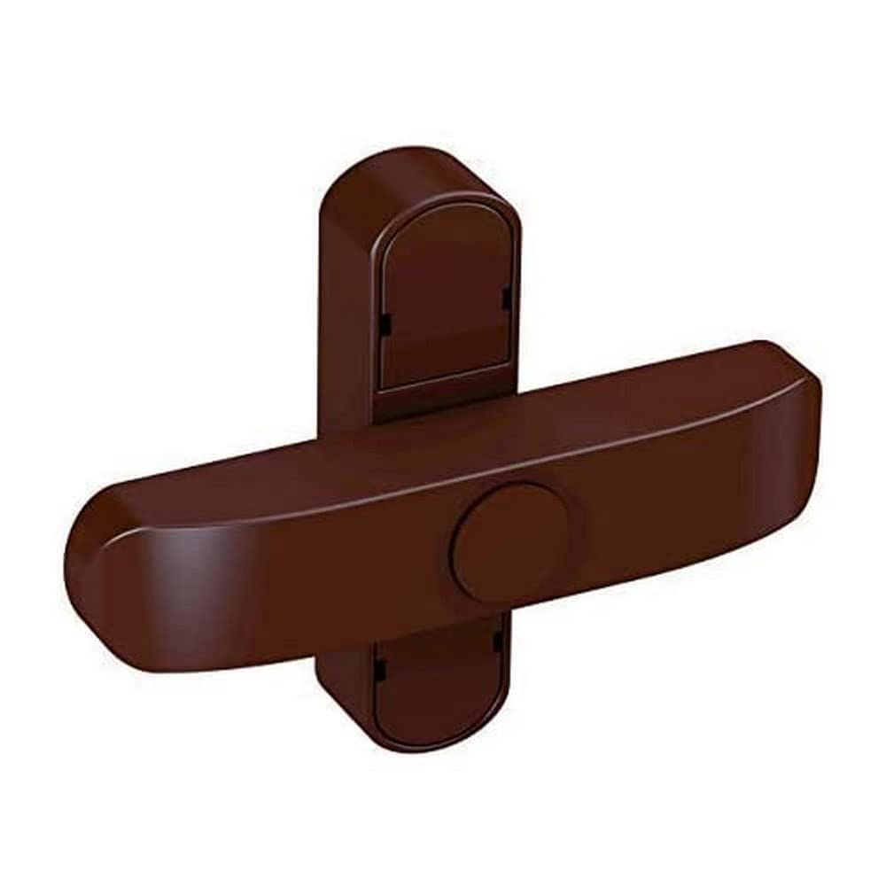 Verrou pour fenêtre marron bois PVC coulissant Olymp 7053