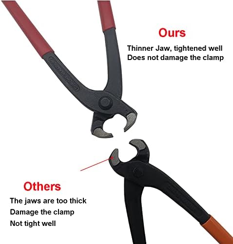 Ear Clamp Pliers CV Joint Banding Tool with Cutter Tool Kit, Ear Boot Tie Pliers, Car Band Tool Ear Type CV Joint Boot Clamp Crimp Pliers Hose Axle Plier CV Clamp Band Tool for Auto ATV UTV