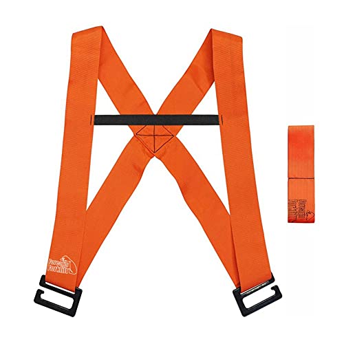 Forearm Forklift Premium Hunting Gear Deer Dragger, Easy to Use, High Visibility Blaze Orange, Lift, Drag, or Pull up to 800 lbs., Harness Strap for Shoulder Drag