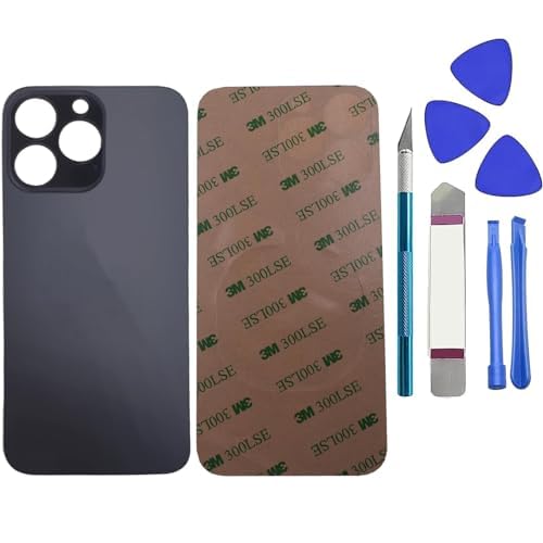 Vitre arrière pour iPhone 13 Pro Max graphite avec kit de réparation complet